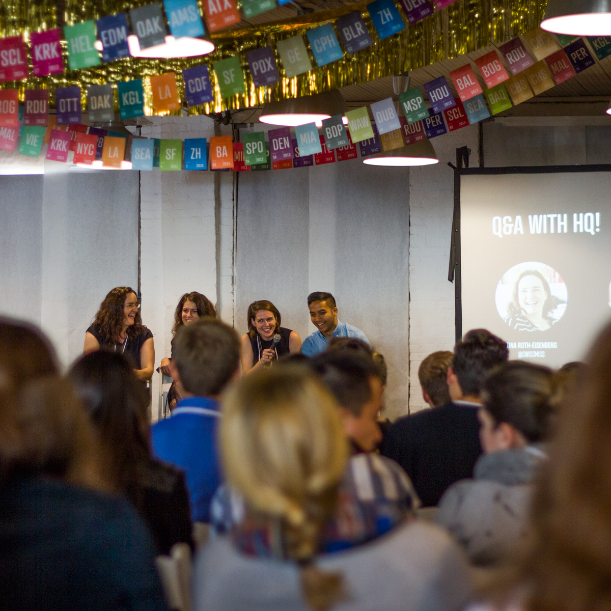 El HQ de CreativeMornings durante el Summit2014 El HQ de CreativeMornings durante el Summit2014